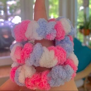 Handmade Scrunchies for hair (3 pack)